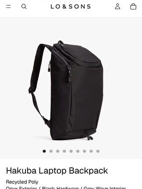 Lo & Sons Hakuba Laptop Backpack - Onyx Black